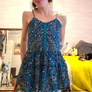 🔥2/15$ hippie boho gauzy empire waist top🌼🌼